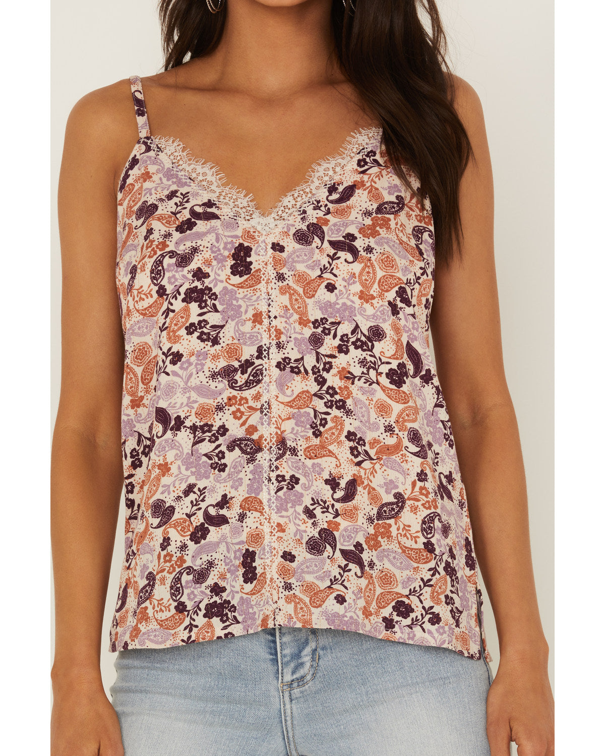 Lurex Little Lace Tank Top