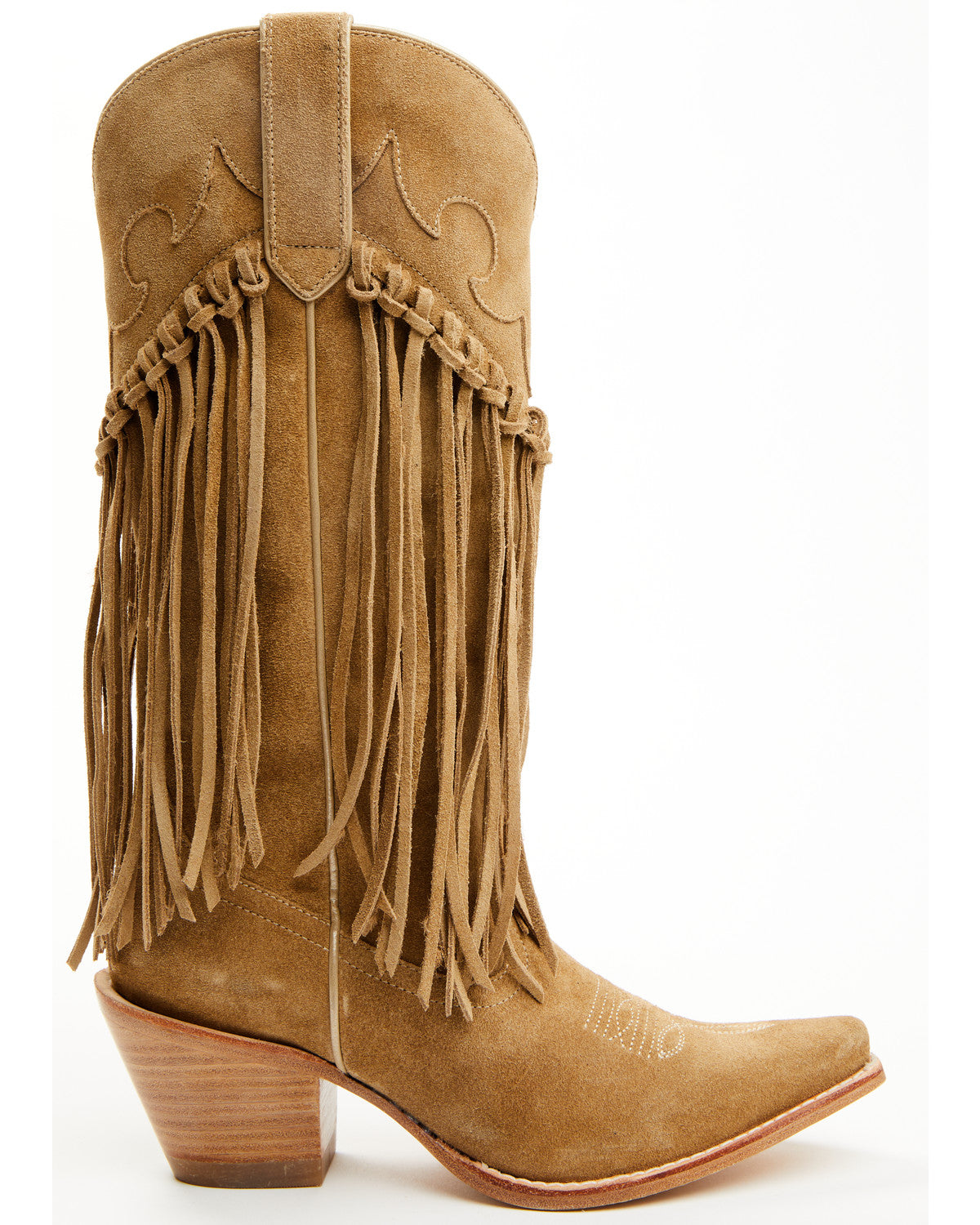 Sterling Fringe Tall Western Boots - Snip Toe