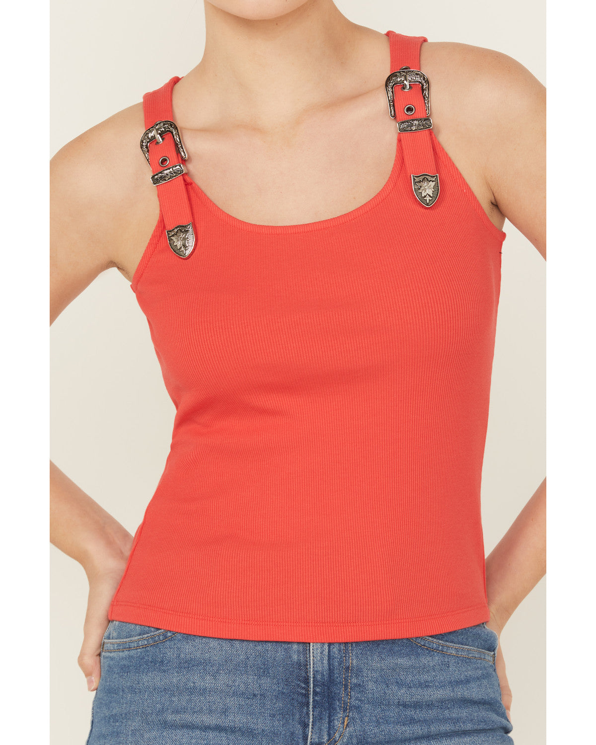 Wylie Rib Knit Buckle Tank