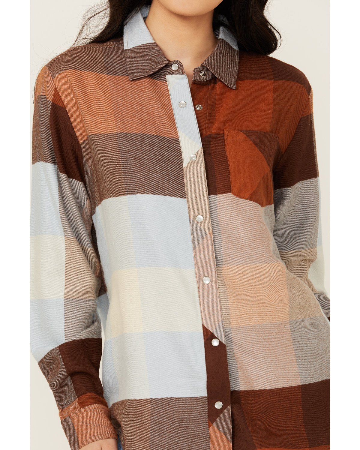 Harlow Long Sleeve Snap Flannel Shirt