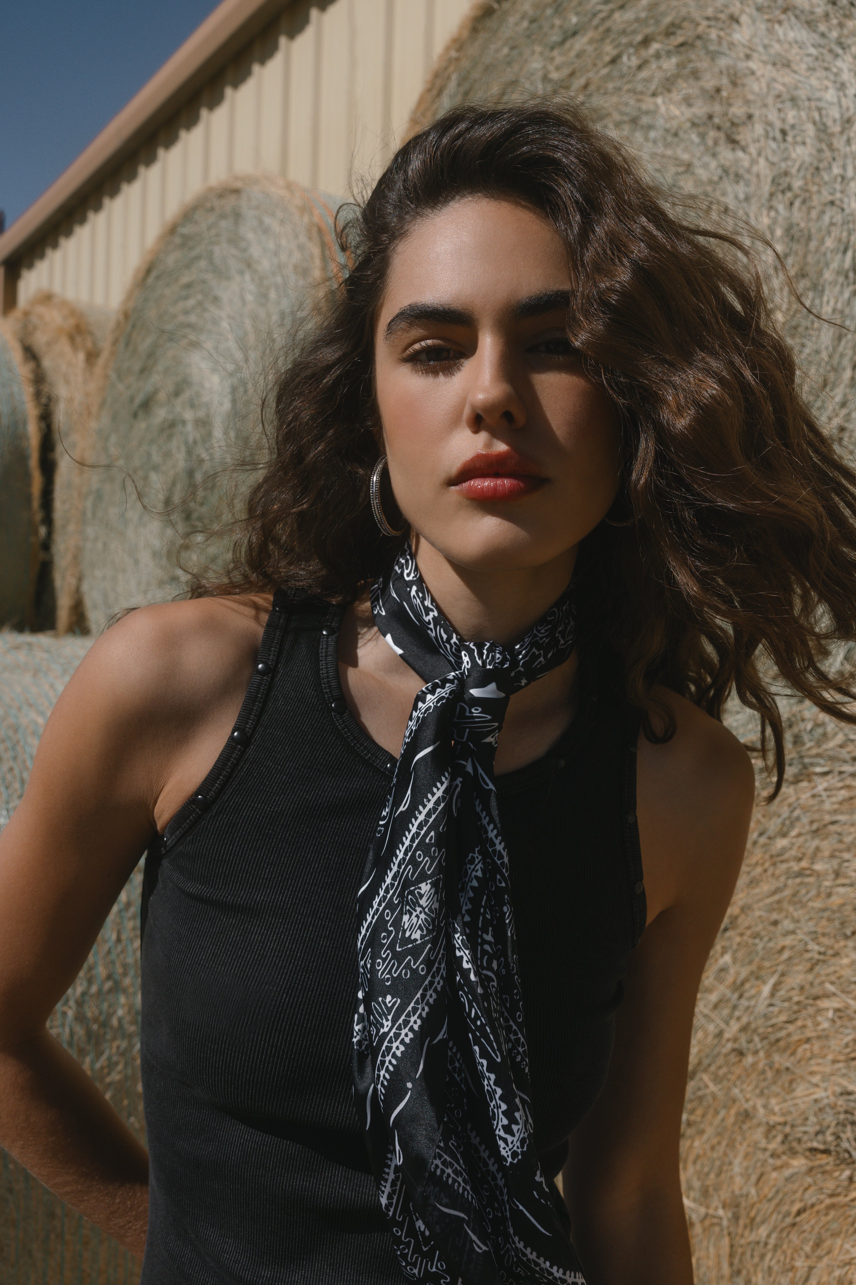 Jennie Bandana Print Wild Rag