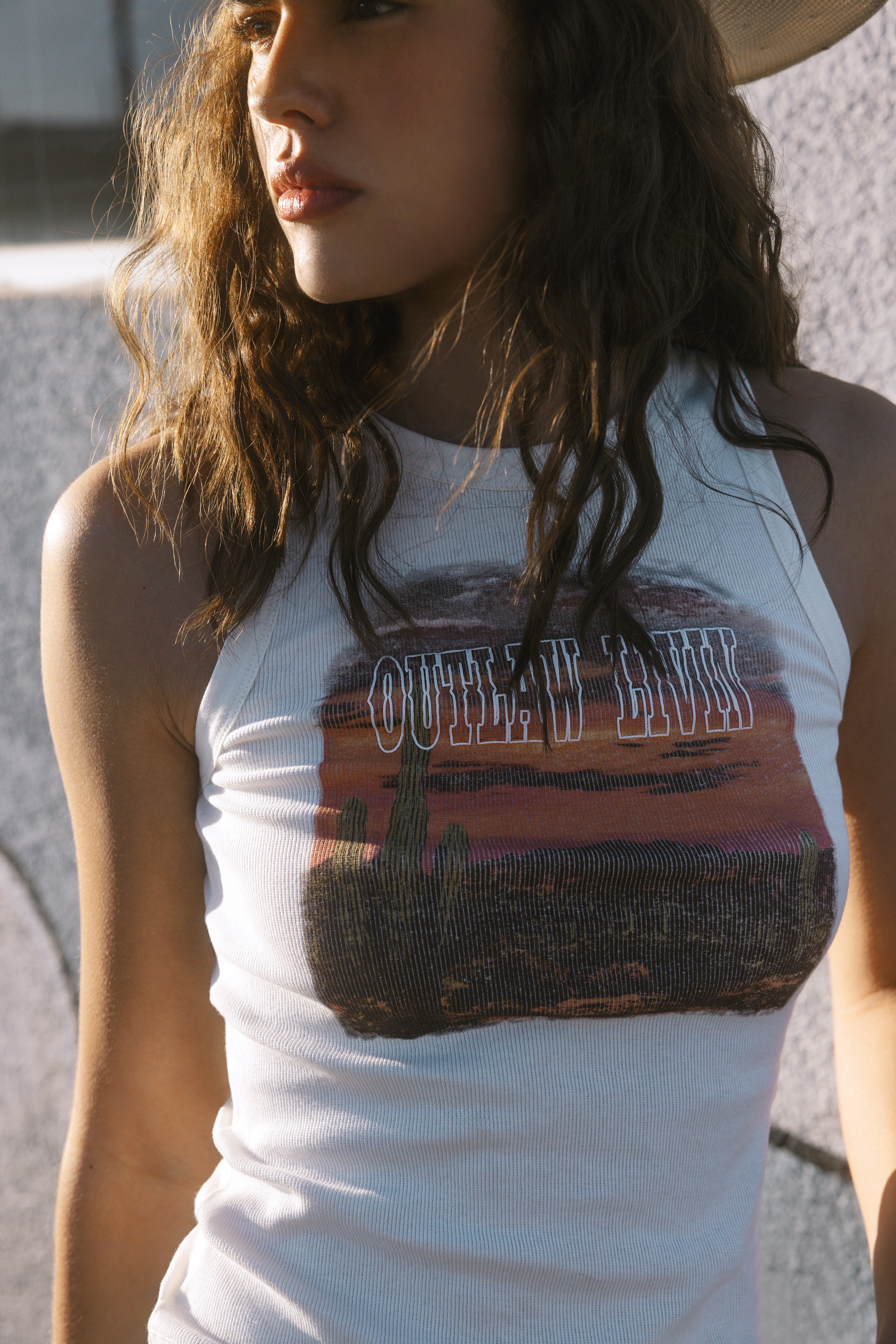 Outlaw Livin Sleeveless Ribbed Tank Top