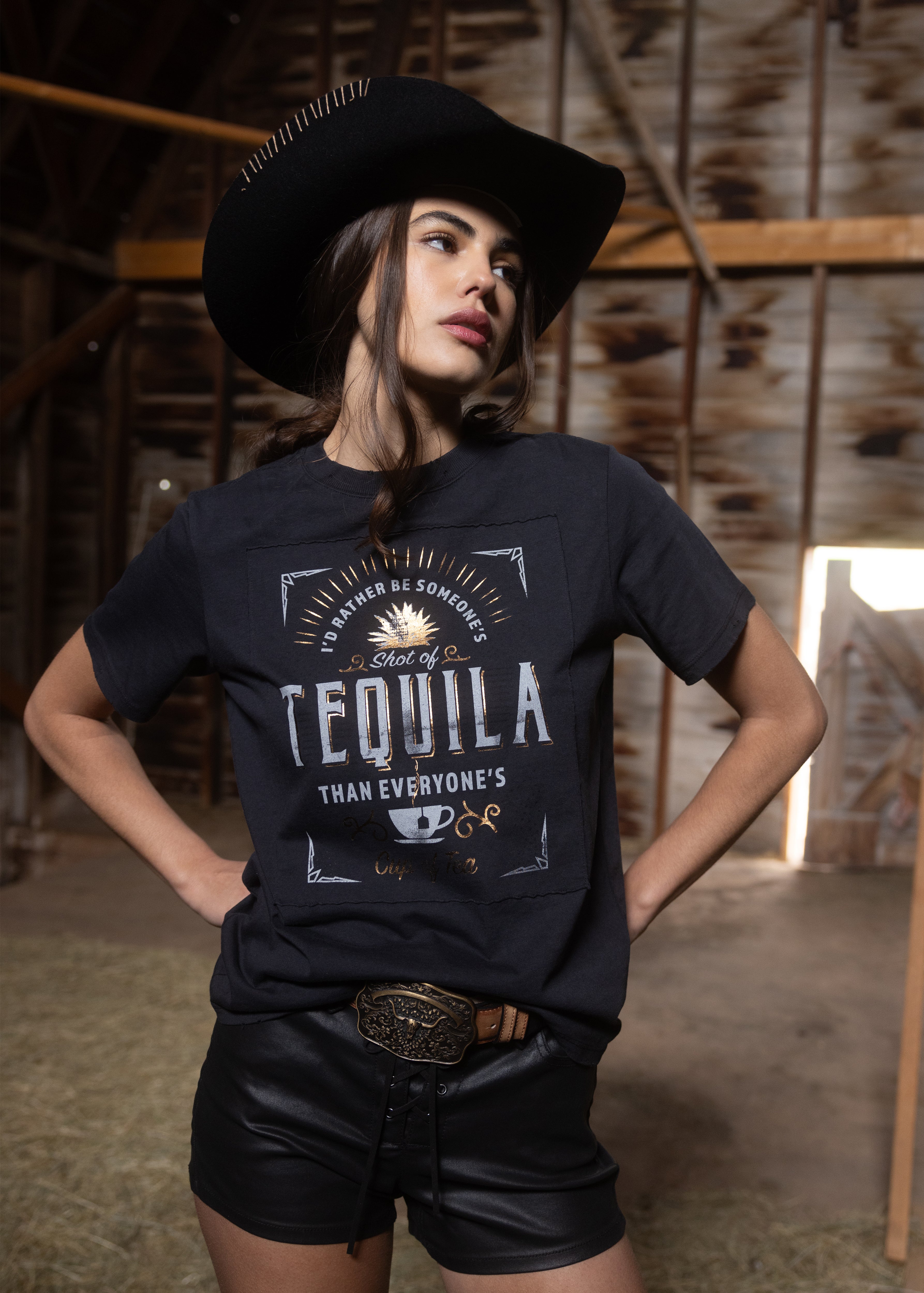 Shot Of Tequila Short Sleeve Graphic Tee