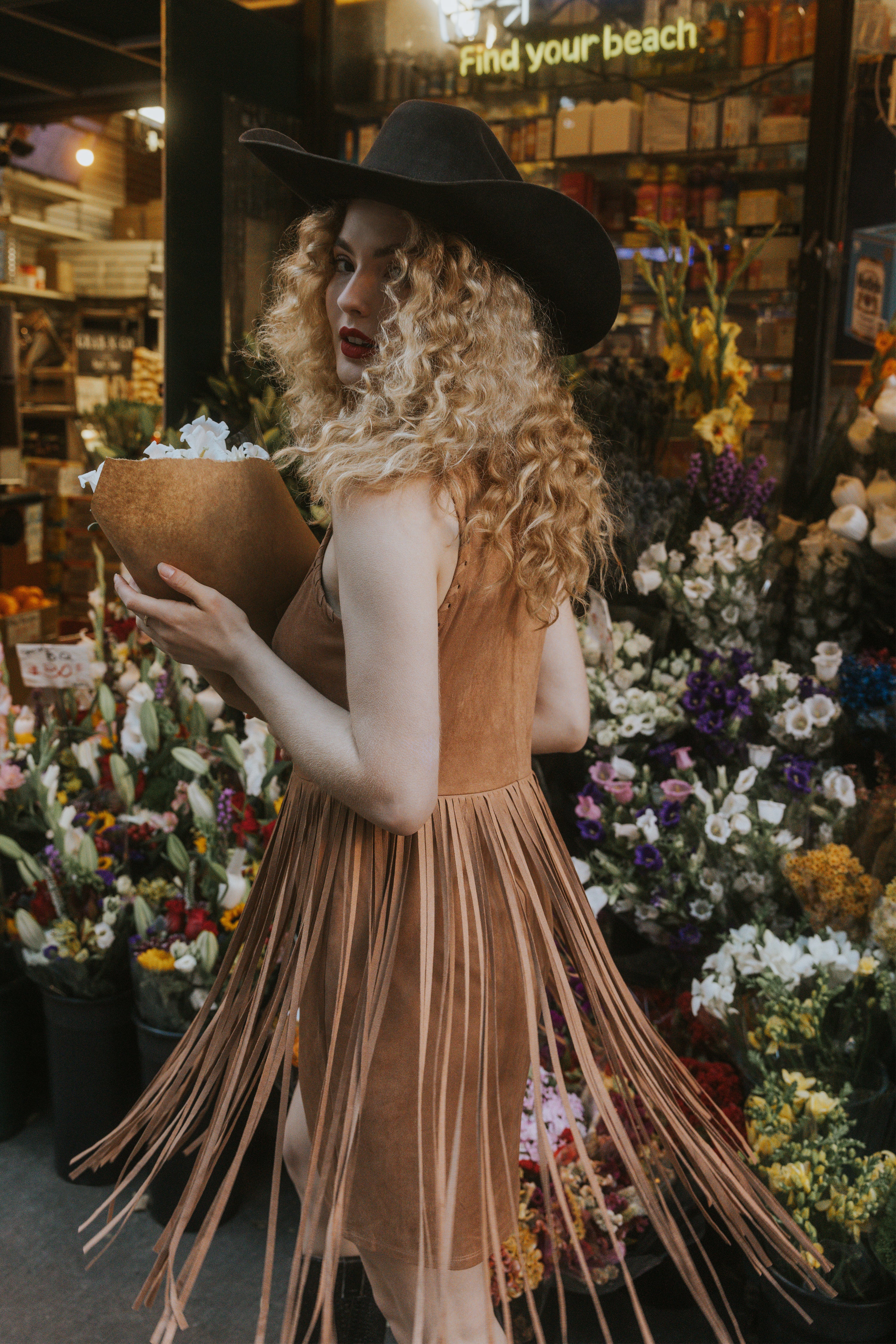 Lady Luck Faux Suede Mini Dress