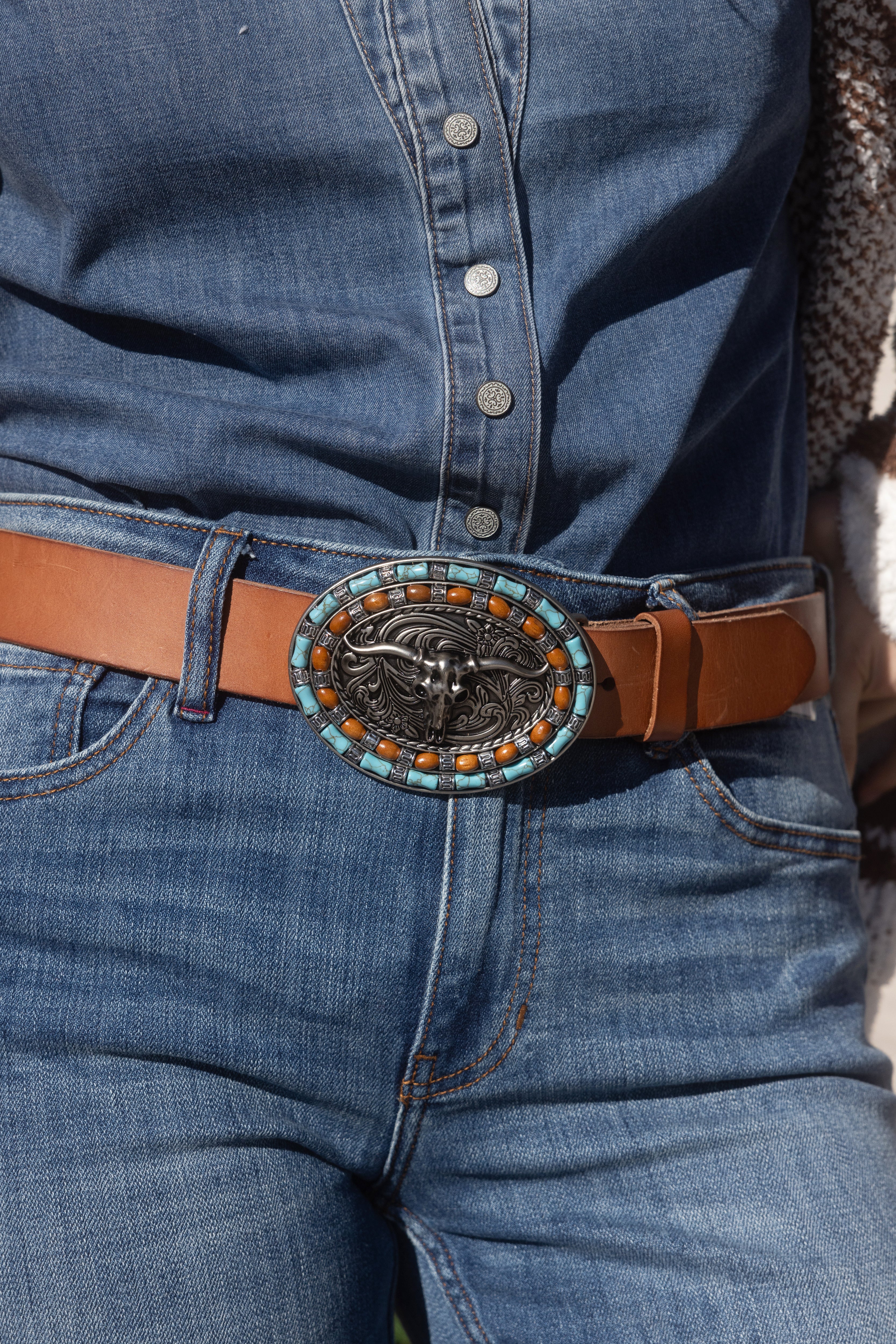 Longhorn Buckle Belt