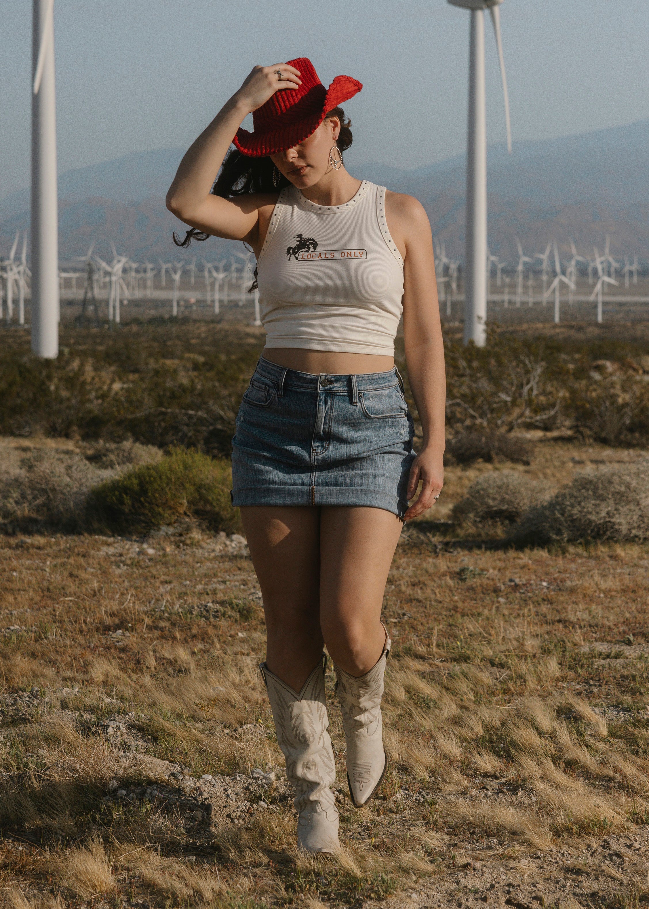 Locals Only Graphic Ribbed Tank