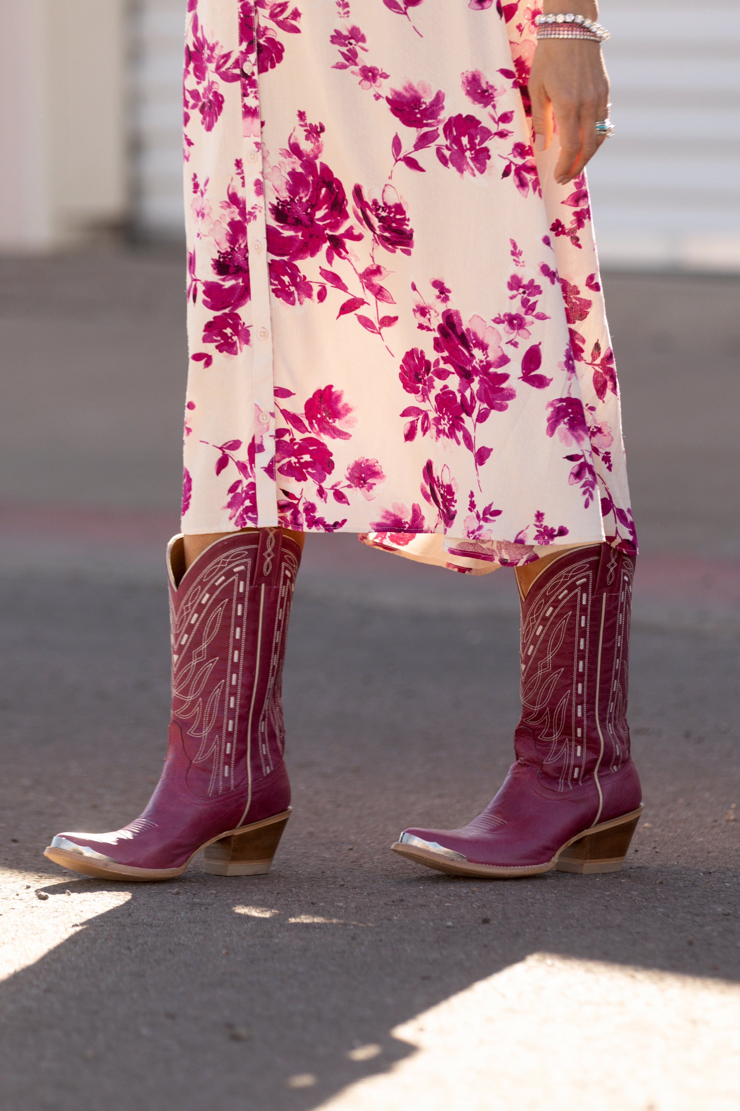 Retro Rock Western Boots - Round Toe