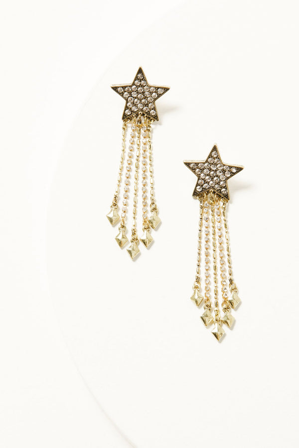 Fullbright Star Earrings - Gold
