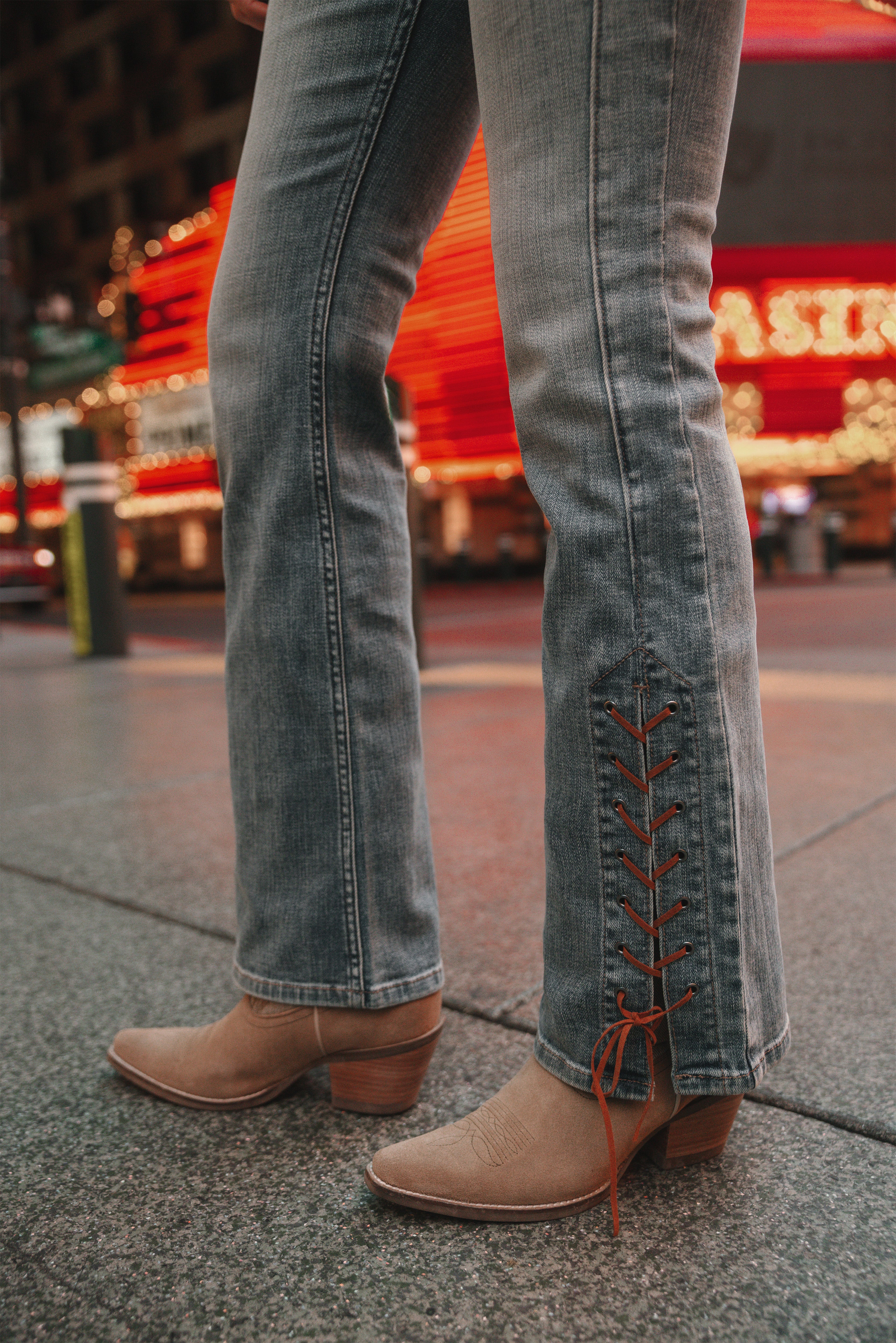 Avery Medium Wash Legend High Rise Bootcut Stretch Denim Jeans