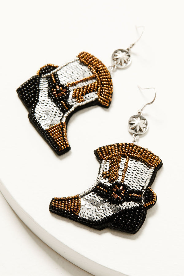 Pixie Boot Earrings - Gold