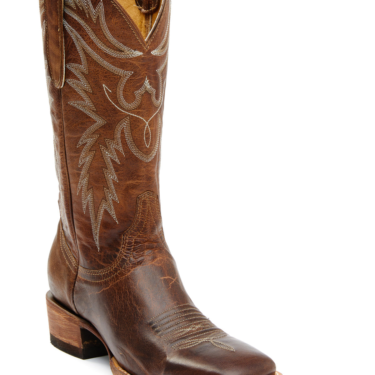 Nwob DE WULF Mens Tan natural leather riding Brazilian Boots Sz 37 US Sz 8 4309 Men main image 2