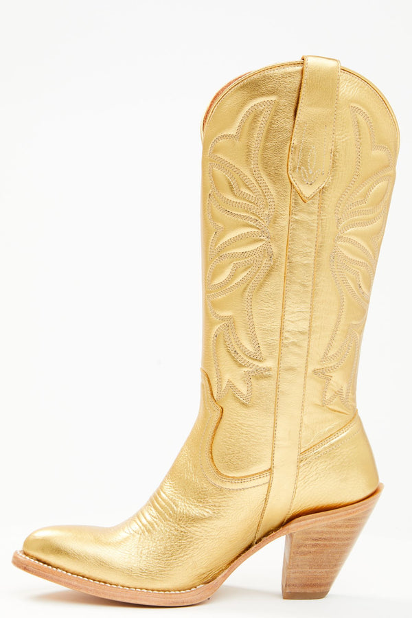 Sunset Ride Western Boots - Medium Toe - Gold