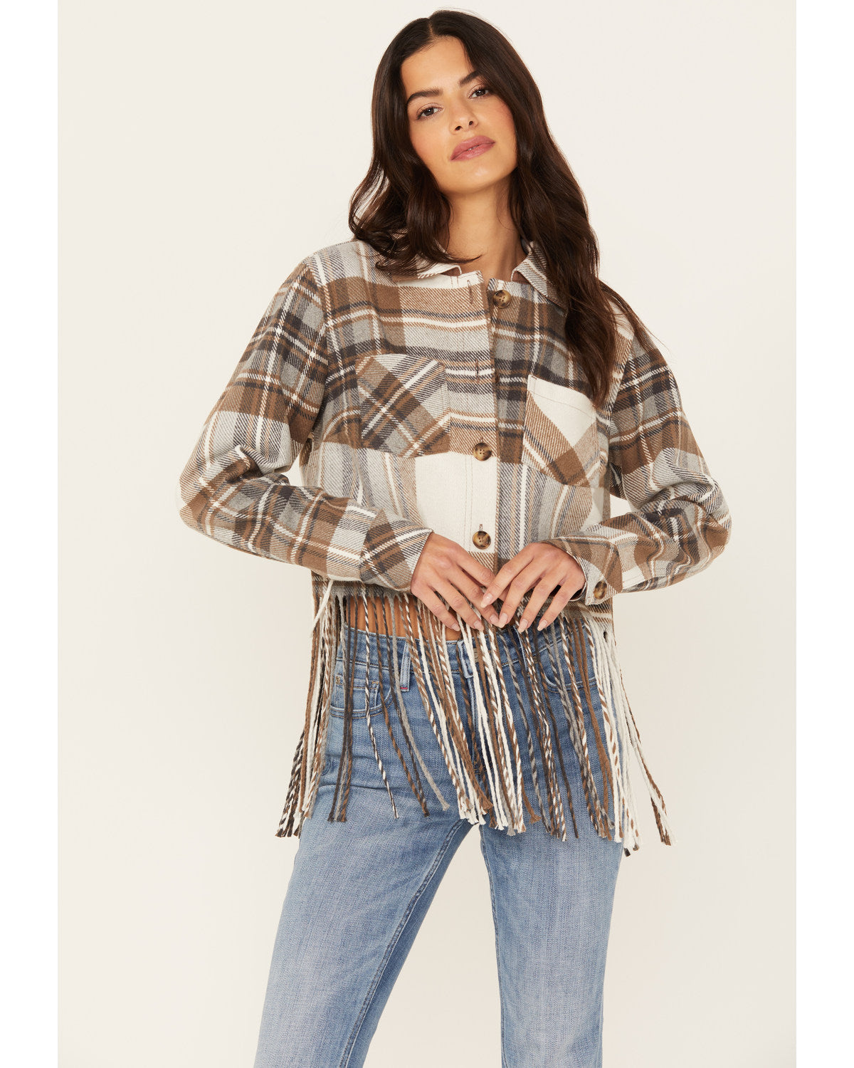 Walker Cropped Fringe Jacket