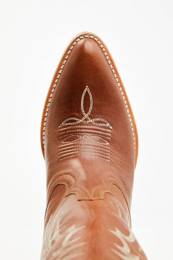 Charmed Life Tobacco Leather Western Boots - Round Toe - Brown