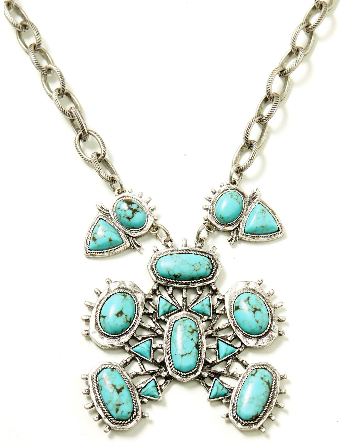 Porsha Squash Blossom Statement Necklace