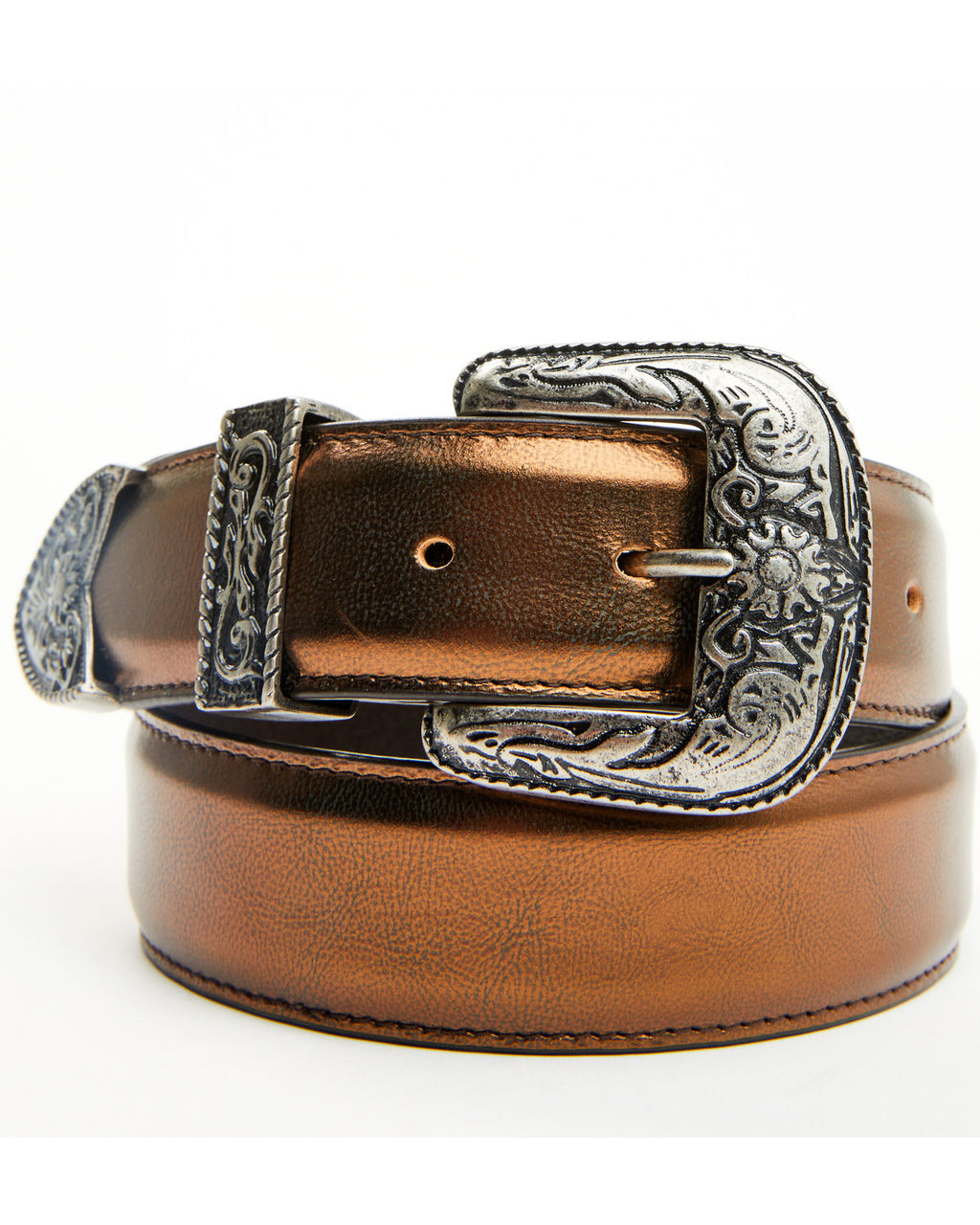Metallic Etched Western Belt display picture 1