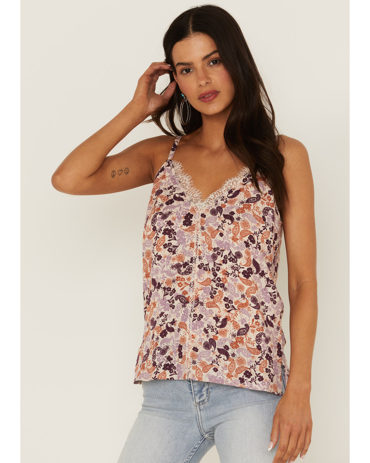 Lurex Little Lace Tank Top