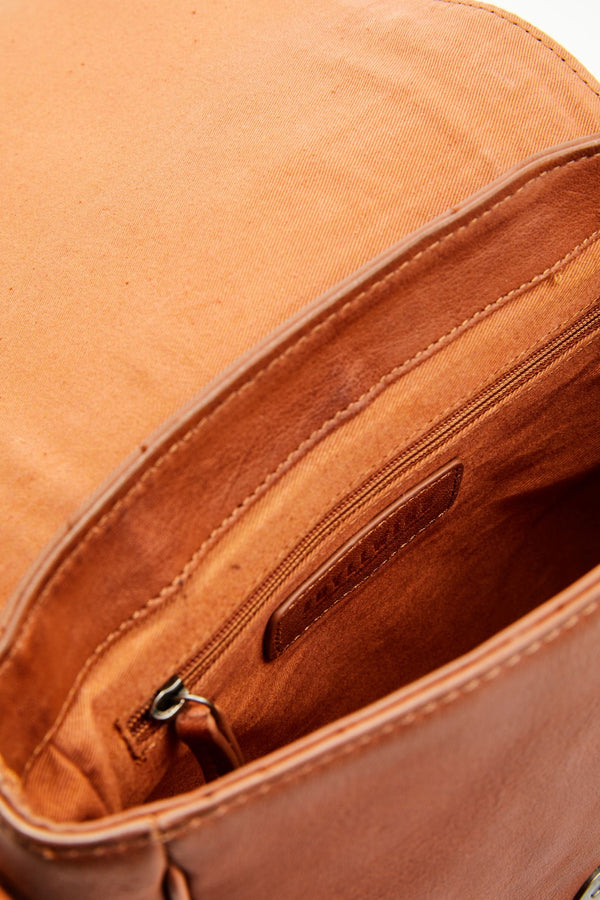 Shiloh Fringe Crossbody Handbag - Medium Brown