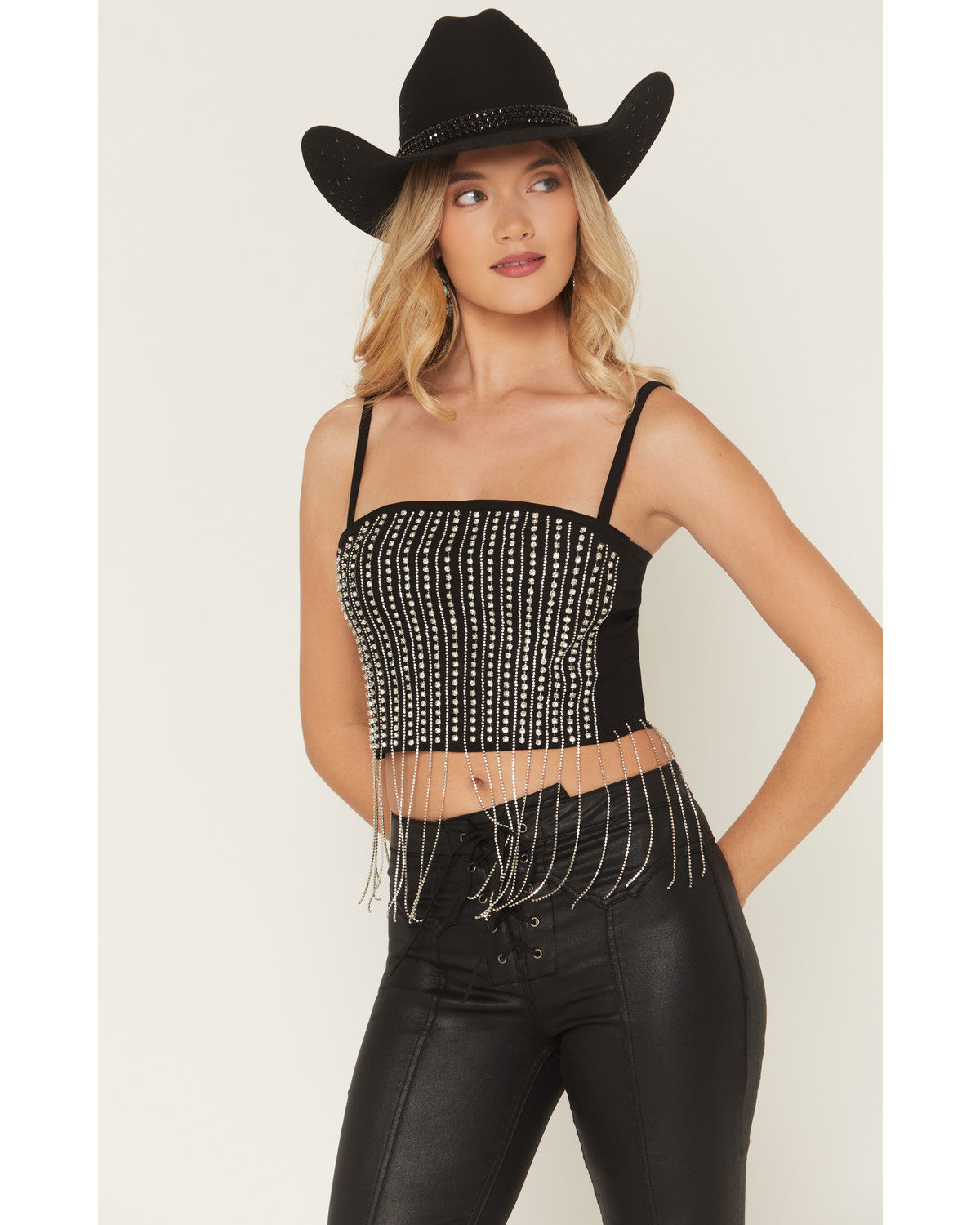 Dahlia Rhinestone Bustier Tank