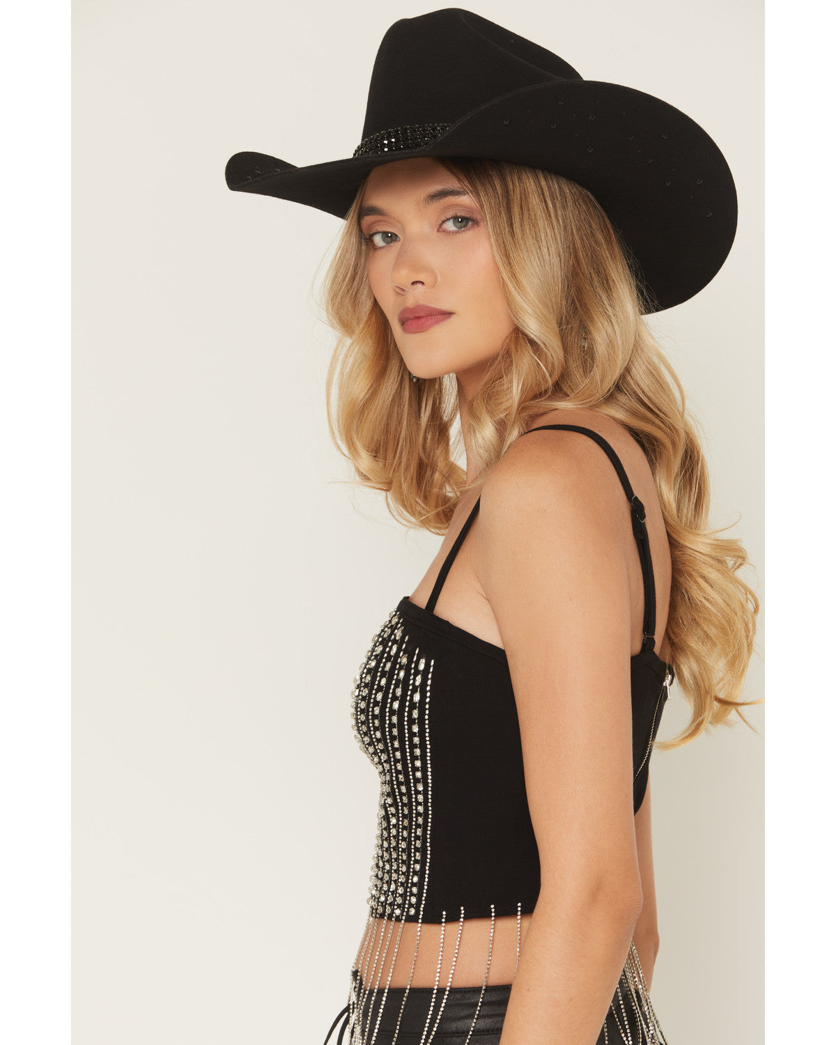 Dahlia Rhinestone Bustier Tank