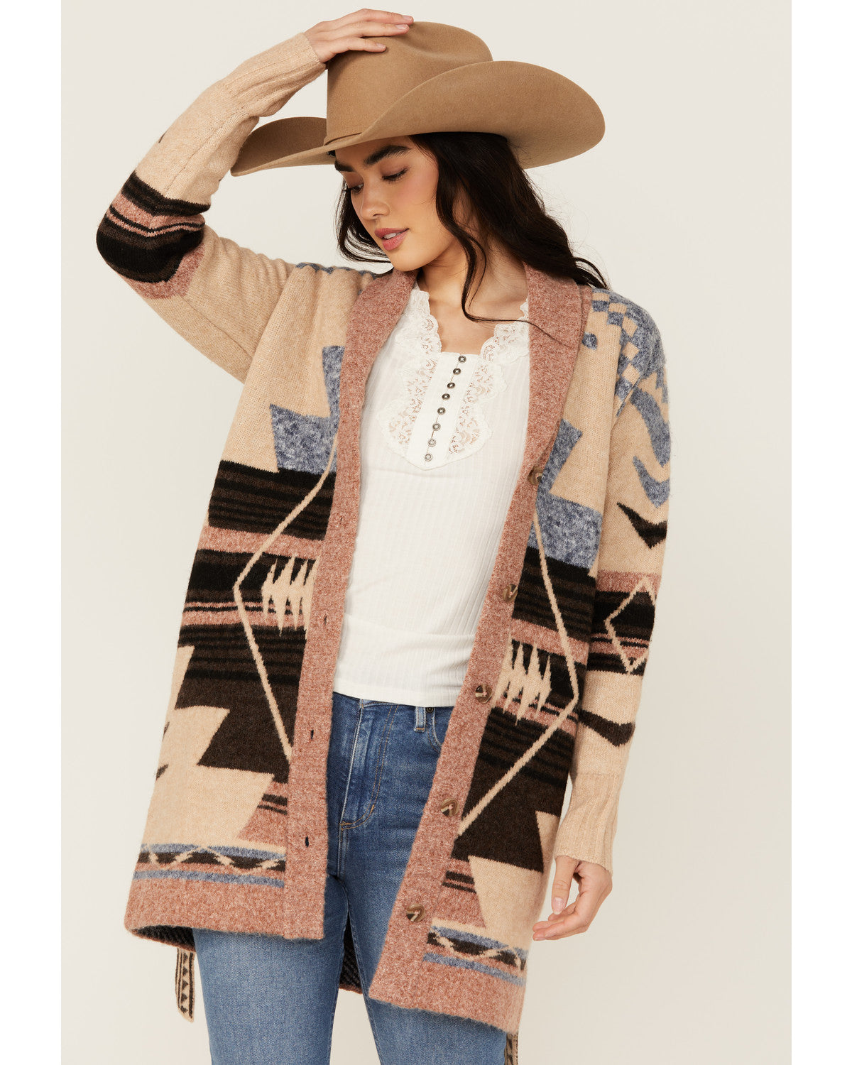 Kimbark Southwestern Print Cardigan