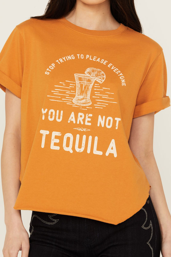 You Are Not Tequila Short Sleeve Graphic Tee - Gold