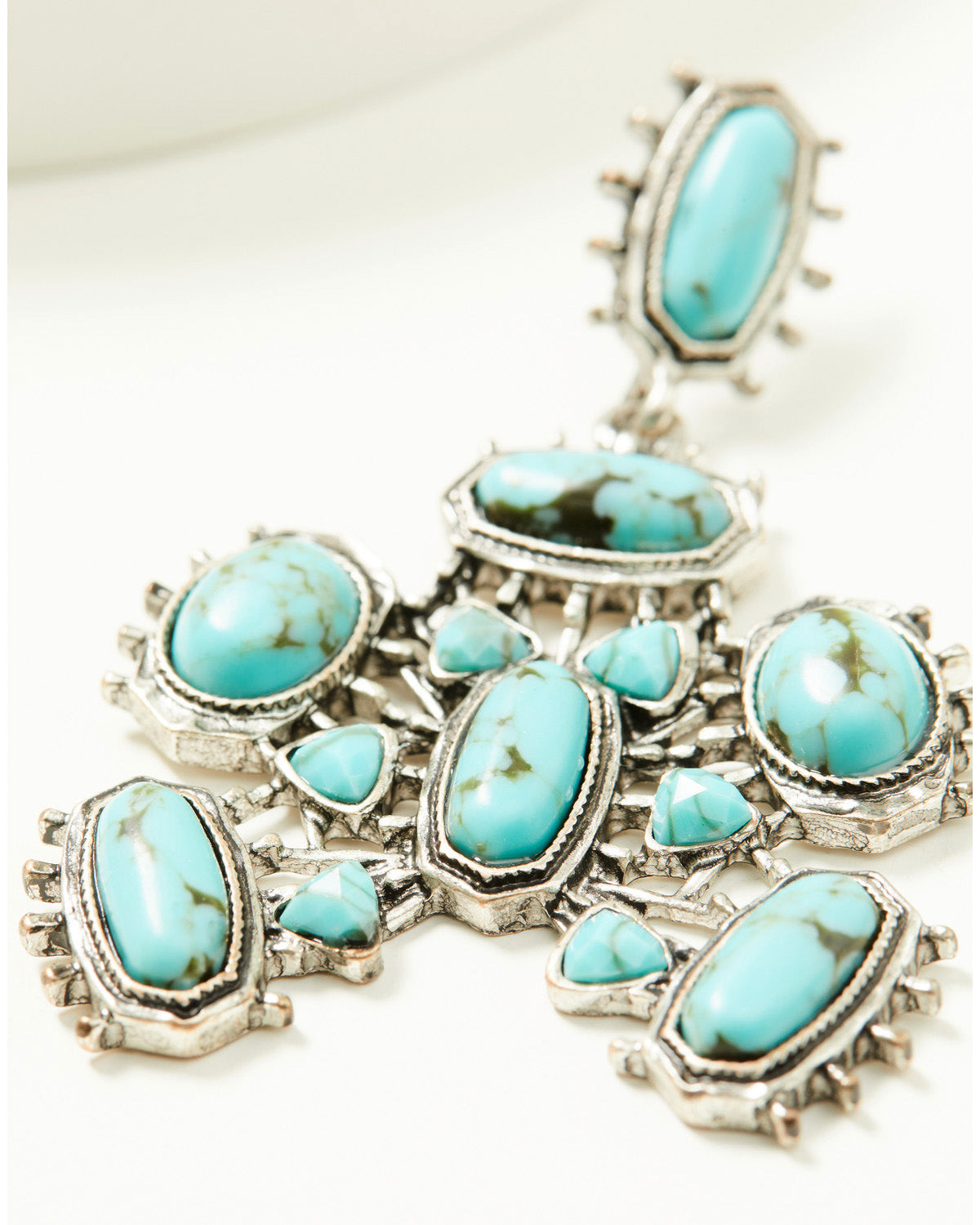 Jewell Squash Blossom Statement Earrings