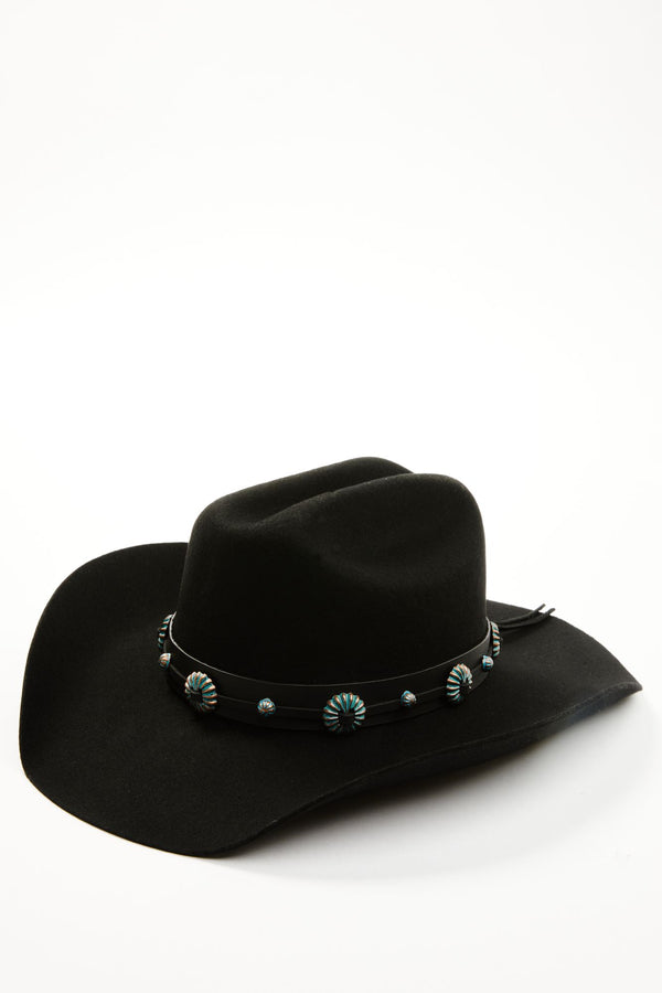 Delgado Western Wool Felt Hat - Black