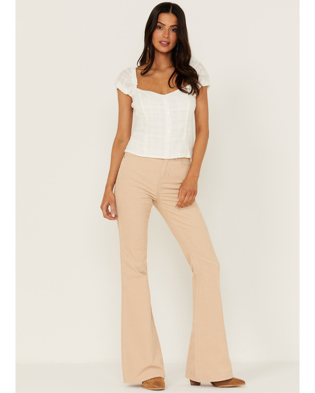 High Risin' Irish Cream Wash Stretch Signature Back Pockets Corduroy F