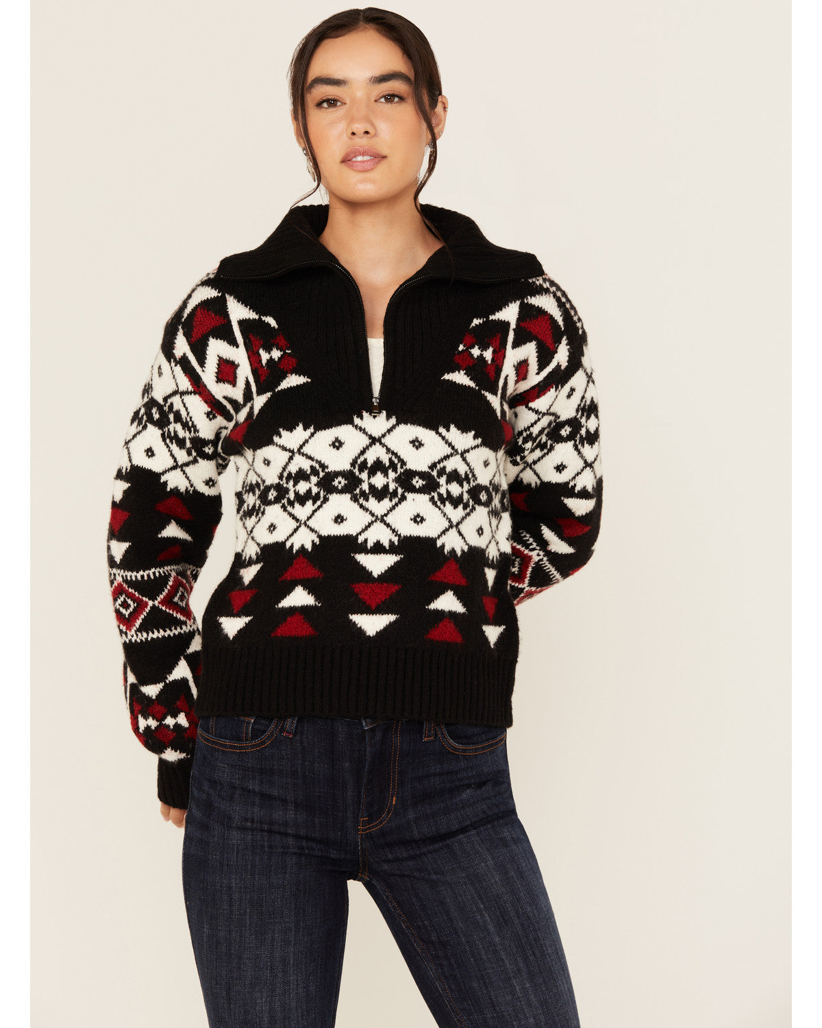 Alpine Zip Front Sweater