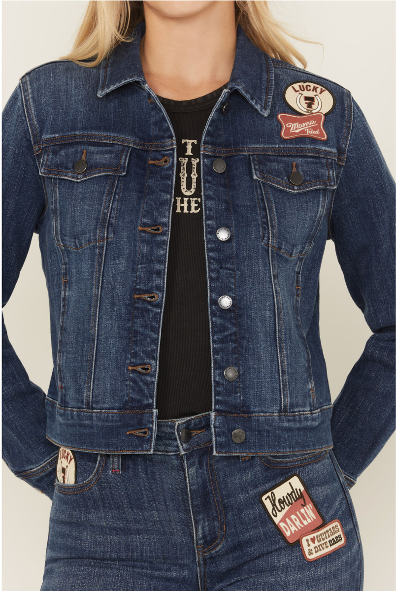 Ellwood Patch Denim Trucker Jacket