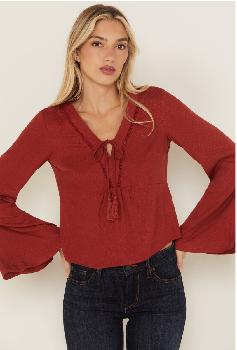 Cedar Lace-Up Top