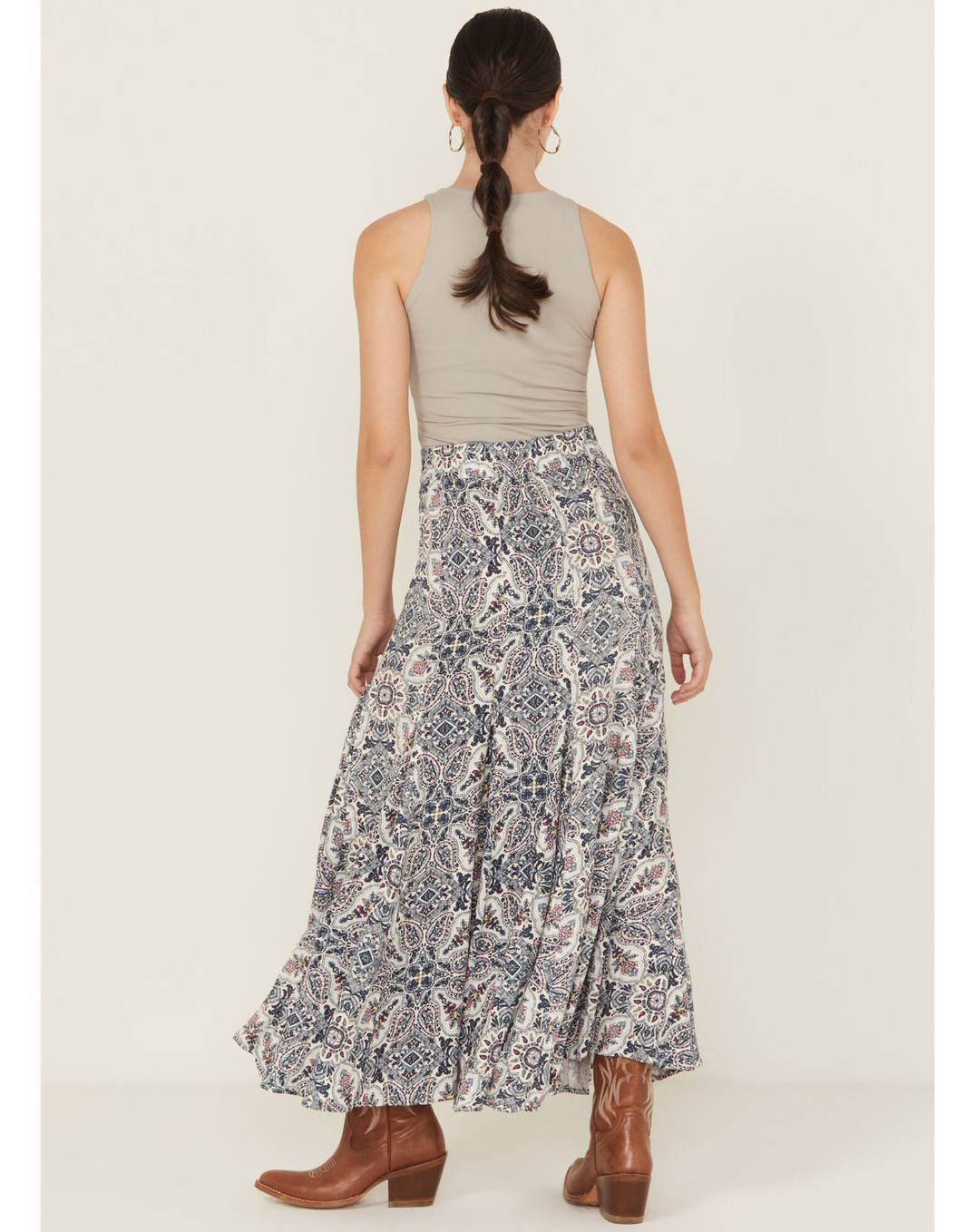 Garrison Printed Maxi Skirt