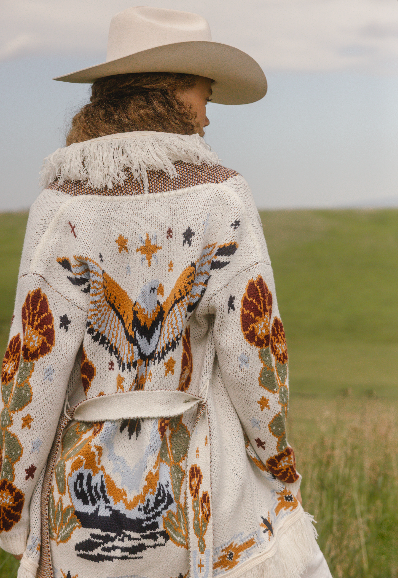 Peregrine Eagle Cardigan Sweater