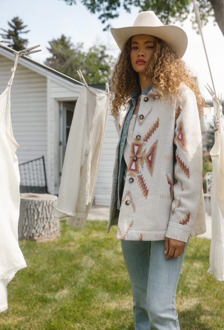 Merritt Southwestern Button-Down Shacket