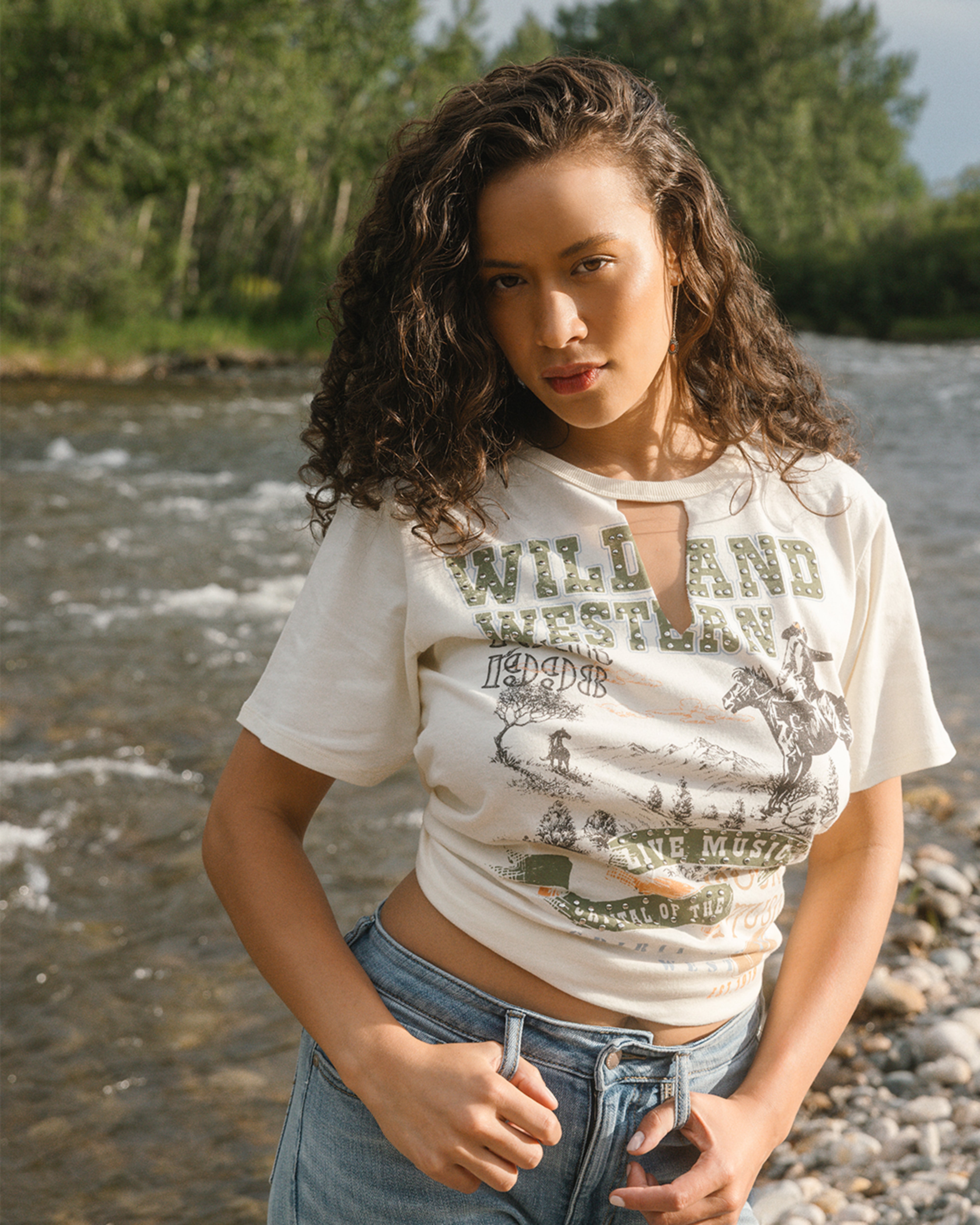 Wild And Western Short Sleeve Graphic Tee
