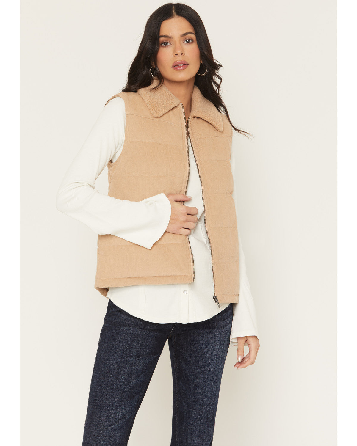 Midvale Corduroy Embroidered Puffer Vest