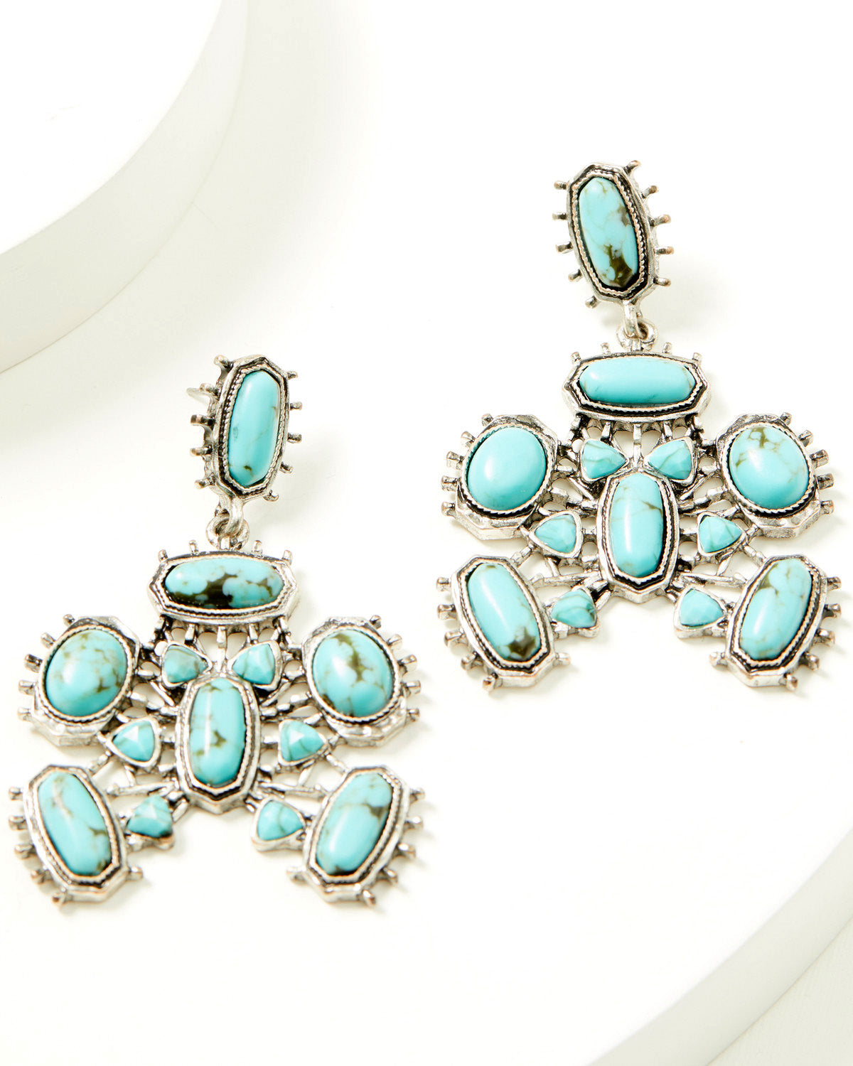 Jewell Squash Blossom Statement Earrings