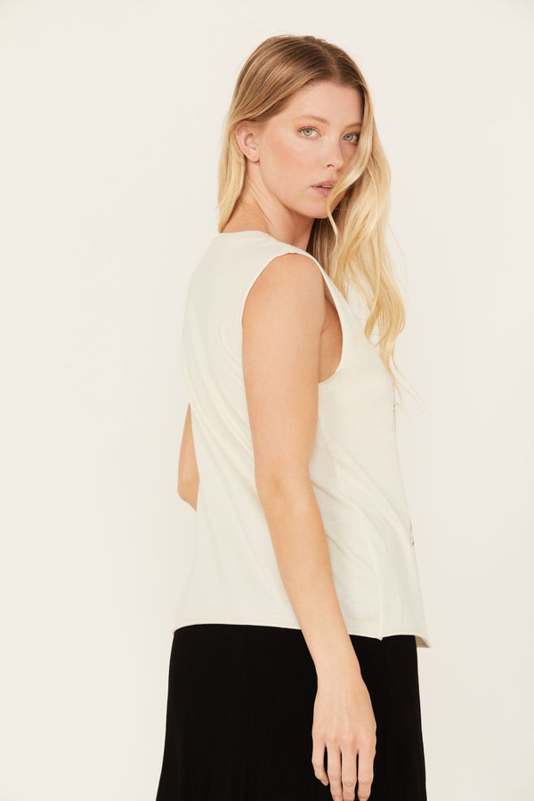 Maude Saddle Up Buttercup Graphic Tank - Ivory