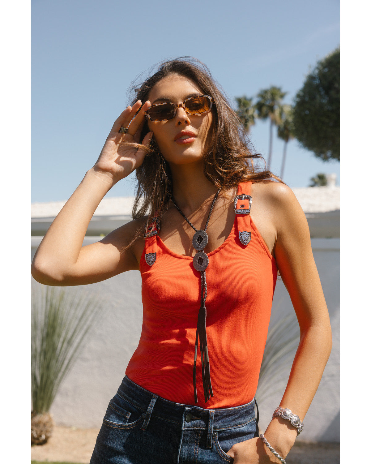 Wylie Rib Knit Buckle Tank