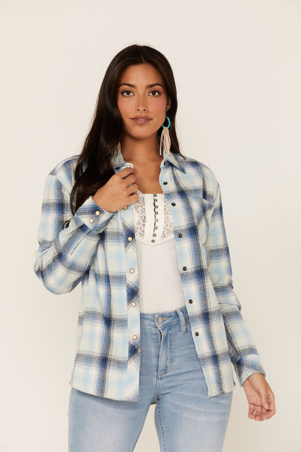 Plaid Asher Flannel Top - Blue