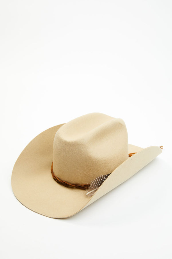 Dakota Avenue Western Wool Felt Hat - Wheat