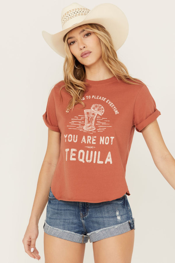 Stop Trying To Please Everyone Short Sleeve Graphic Tee - Pecan
