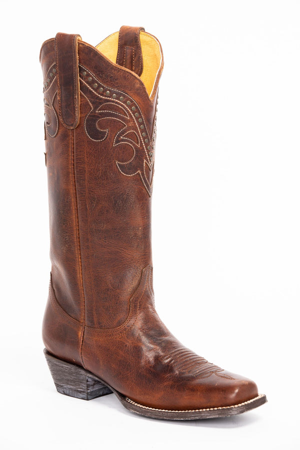 Tough Cookie Brown Western Boots - Fashion Square Toe - Brown