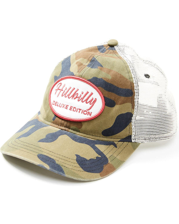 Camo Print Hillbilly Deluxe Mesh-Back Baseball Hat