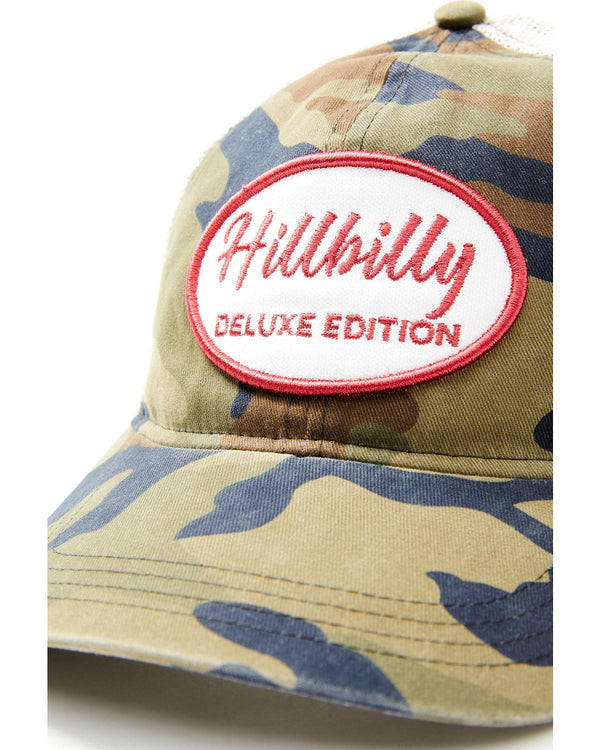 Camo Print Hillbilly Deluxe Mesh-Back Baseball Hat