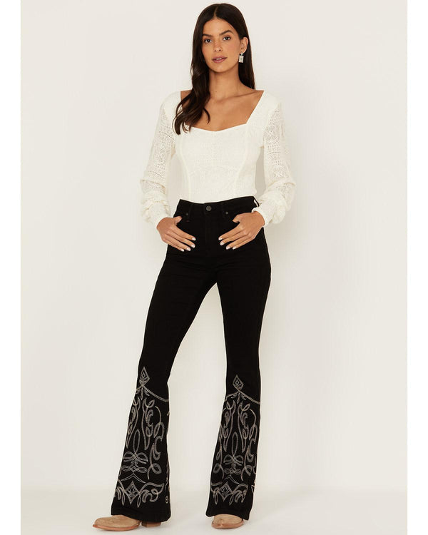 Saddle Drive High Rise Bootcut Jeans