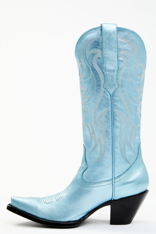 Blue By You Western Boots - Snip Toe - Blue