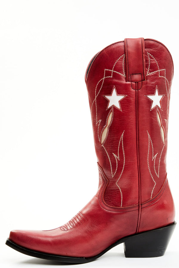 Stellar Western Boots - Round Toe - Red