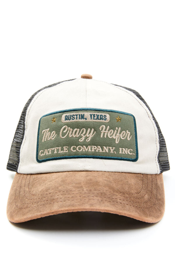 Crazy Heifer Cattle Co. Patch Mesh-Back Baseball Hat - Multi